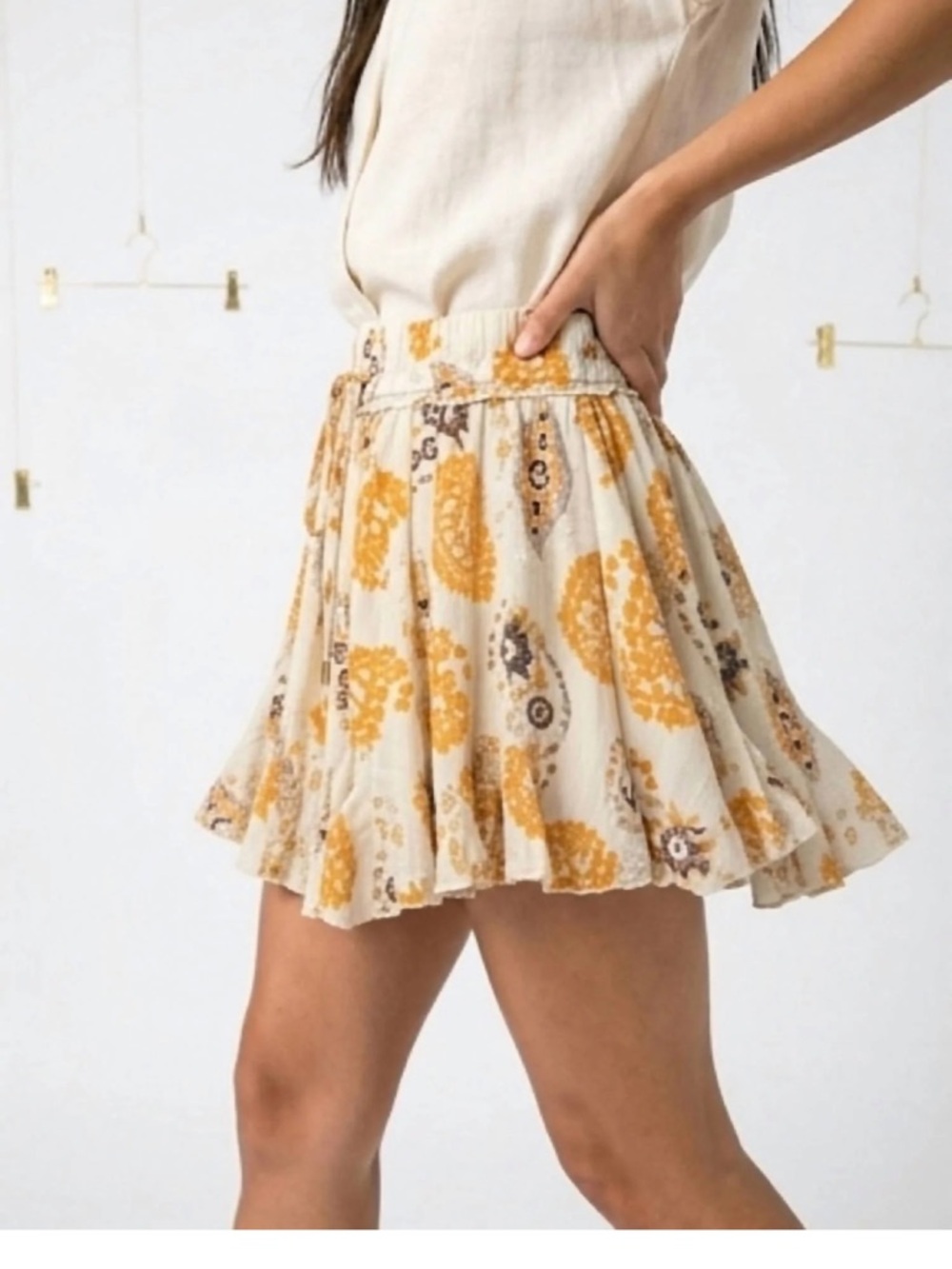 NWT Bishop + Young Splendor Flare Mini Skirt - Small